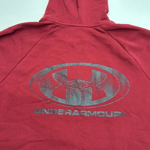 UNDER ARMOUR Men’s 2XL Burgundy Hoodie Seeatahirt - Picture 3 of 4